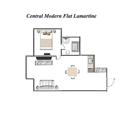 Lejlighed Modern Flat Lamartine